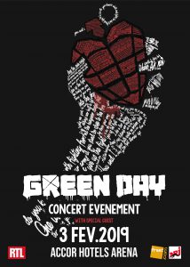 affiche typographique green day