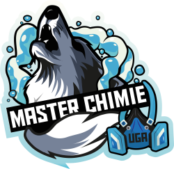 logo BDE chimie Grenoble Alpes bleu loup